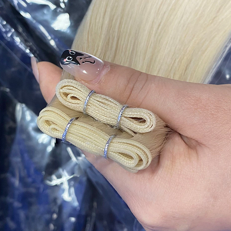 Flower Hair Factory Custom Ombre Color Straight Natural Genius Weft Hair Extensions
