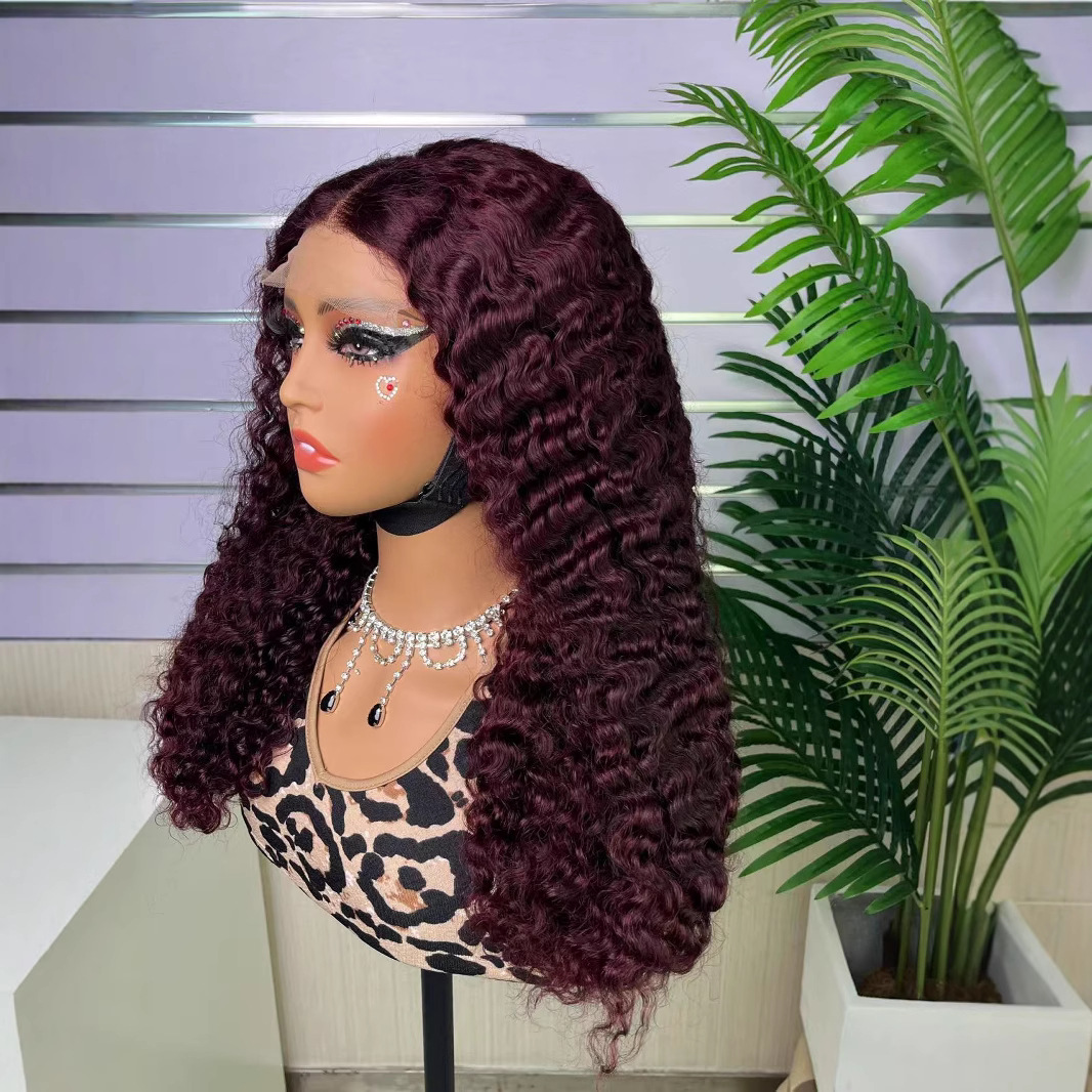 300% Density Burmese Curly 100% Natural Real Human Raw Hair Wig 5x5 Gluesless Wigs