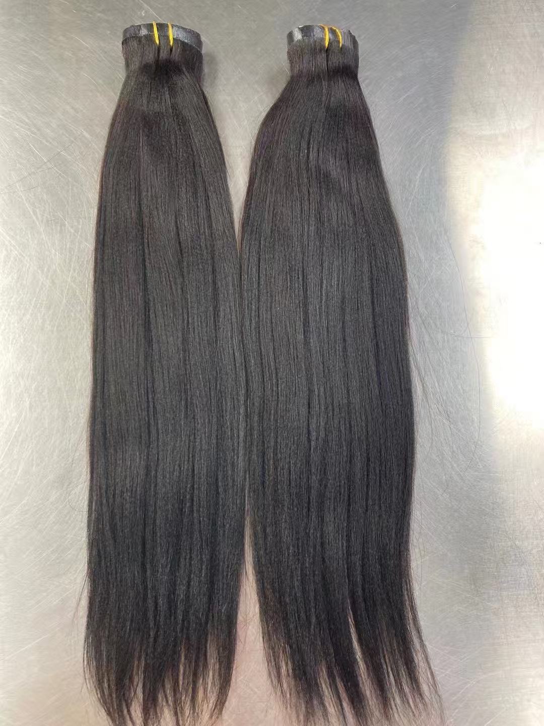 Flower Hair Factory Stock Human Hair Extensions Seamless Pu Clip In Hair