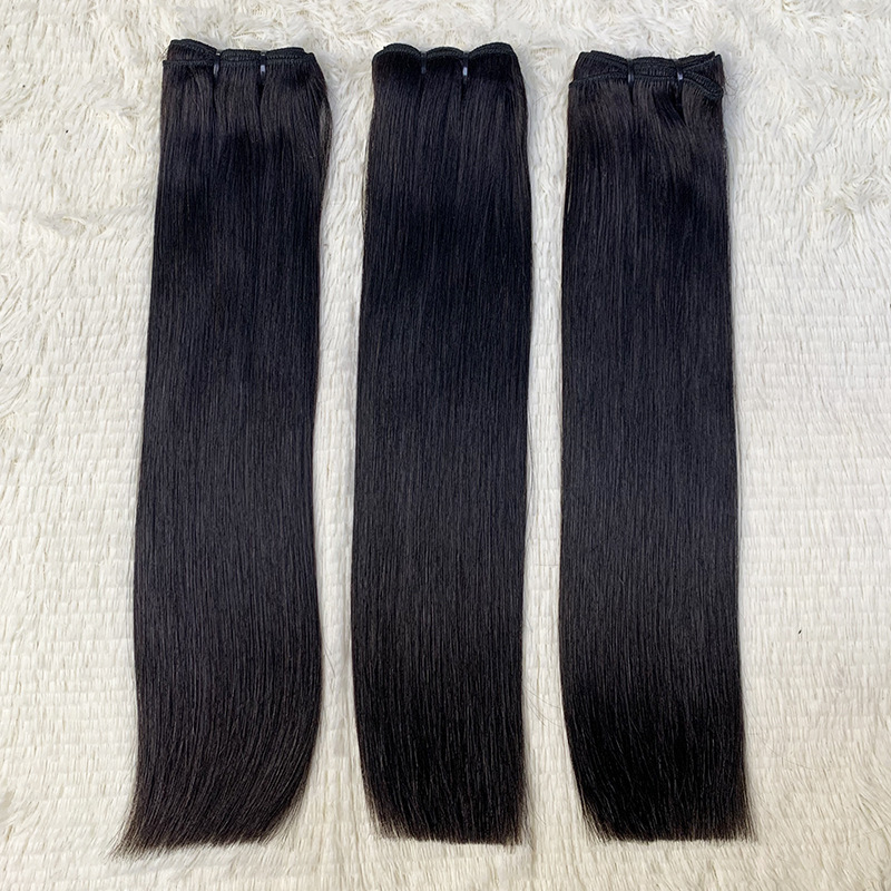 100% Natural Human Hair Virgin Hair SDD Super Double Drawn Bone Straight Human Hair Bundles Weft