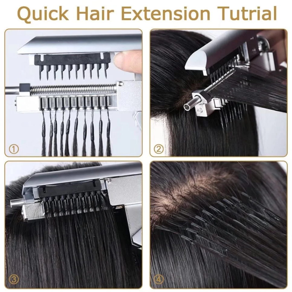 Flower Hair Factory Custom 6D 2 6D 1 Hair Extensions 100% Natural Real Hair