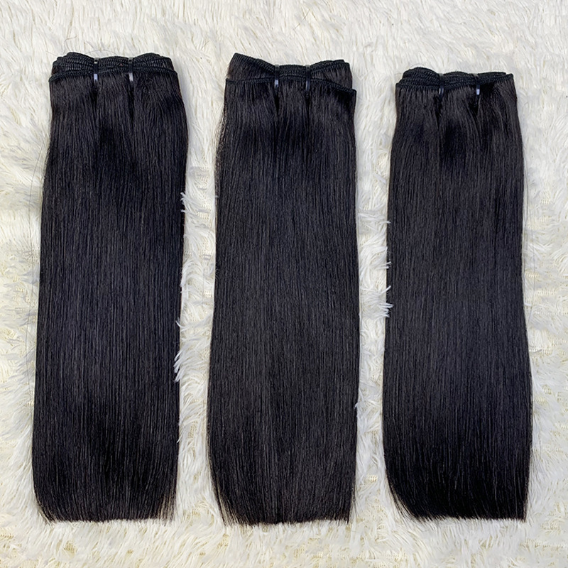100% Natural Human Hair Virgin Hair SDD Super Double Drawn Bone Straight Human Hair Bundles Weft