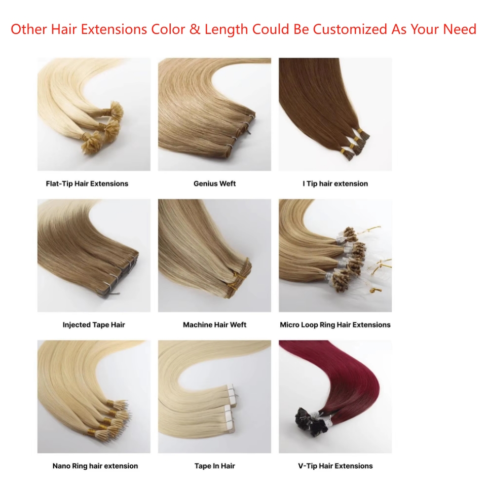 Flower Hair Factory Custom 100% Natural Real Hair Micro Ring H6 Feather Hair Extensions