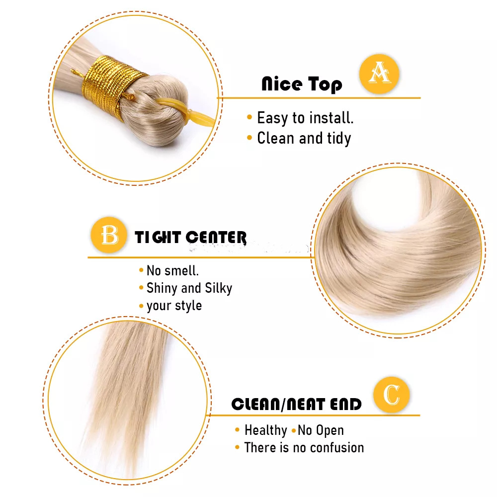 Synthetic Straight Hair Bulk