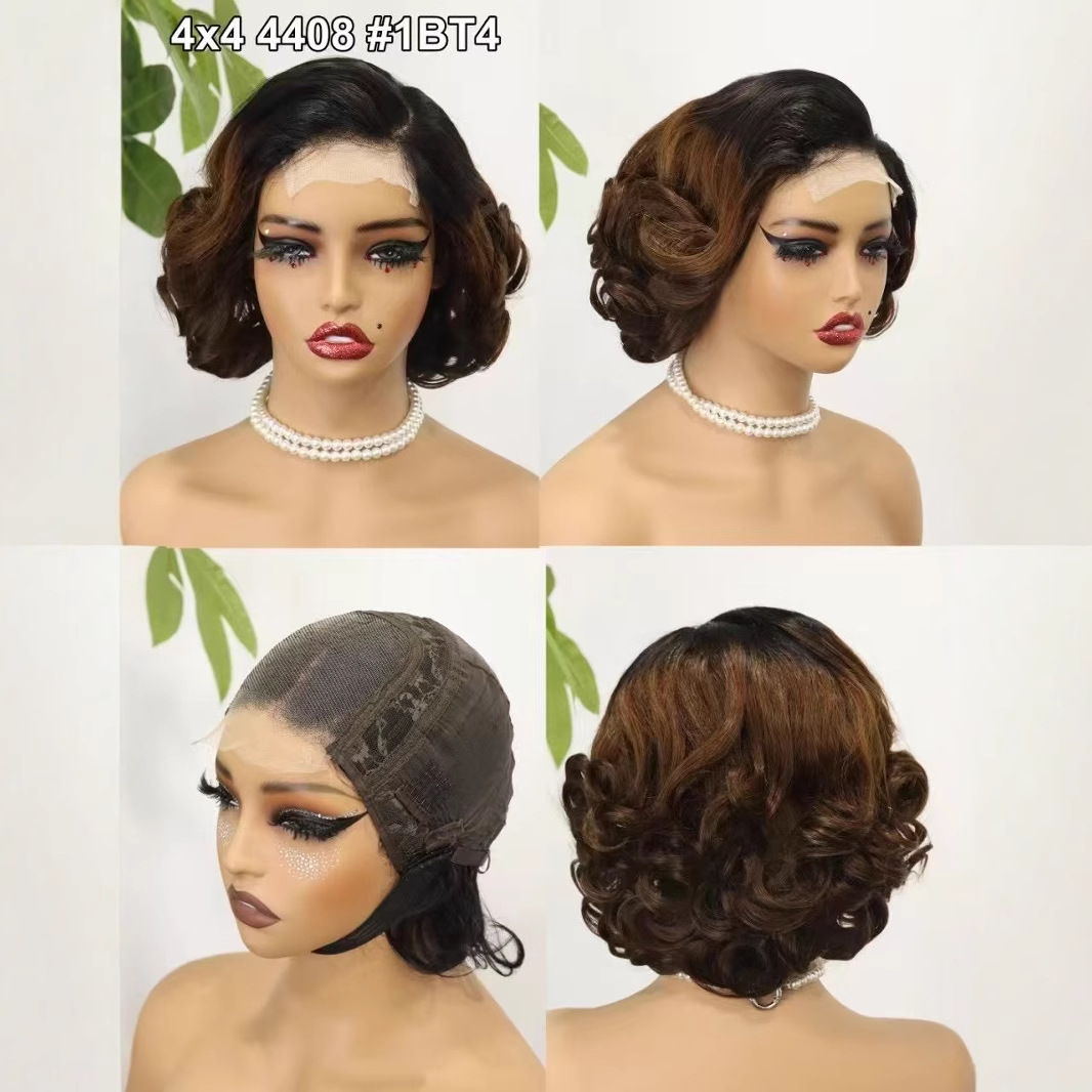 100% Natural Virgin Hair 180% Density Loose Wave 4x4 Lace Closure Wig