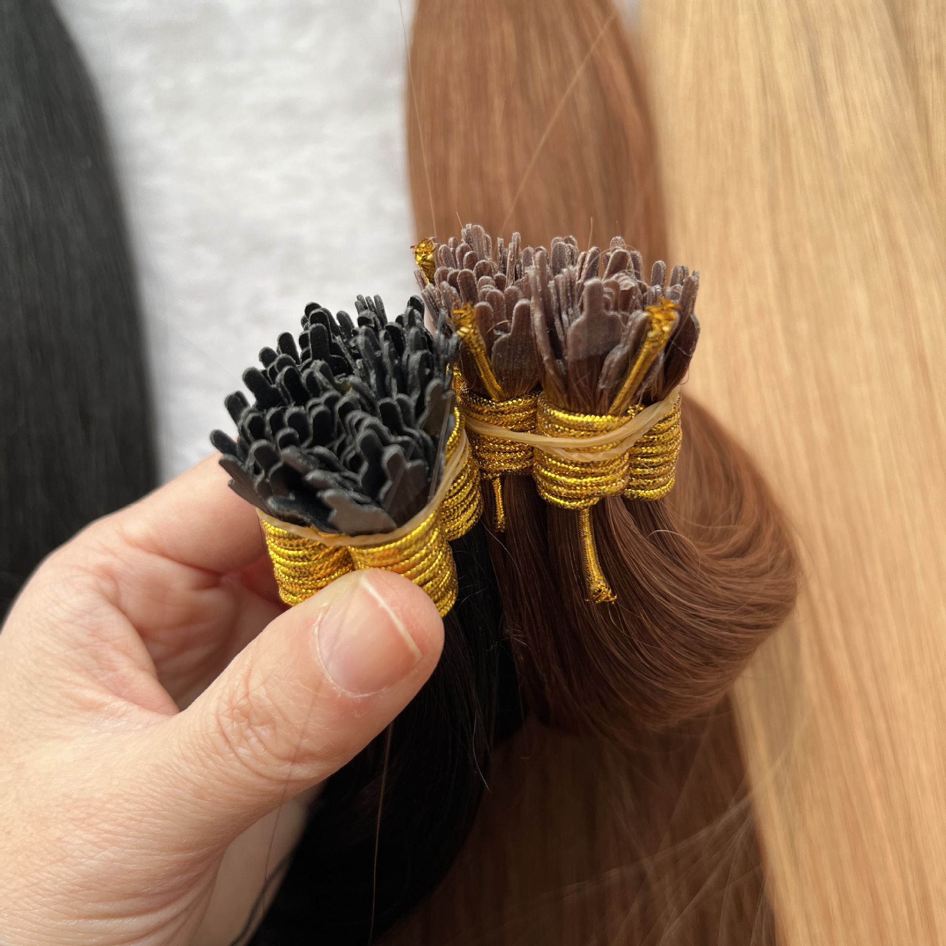 Flower Hair Factory Custom Straight Fusion Keratin U Tip Flat Tip Y Tip Human Hair Extensions