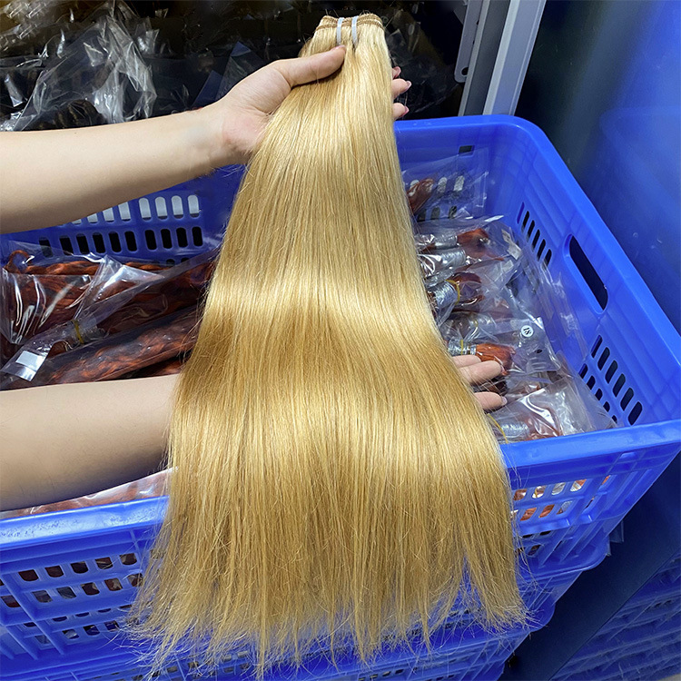 Flower Hair Factory Custom Machine Made Human Hair Weft Extensions