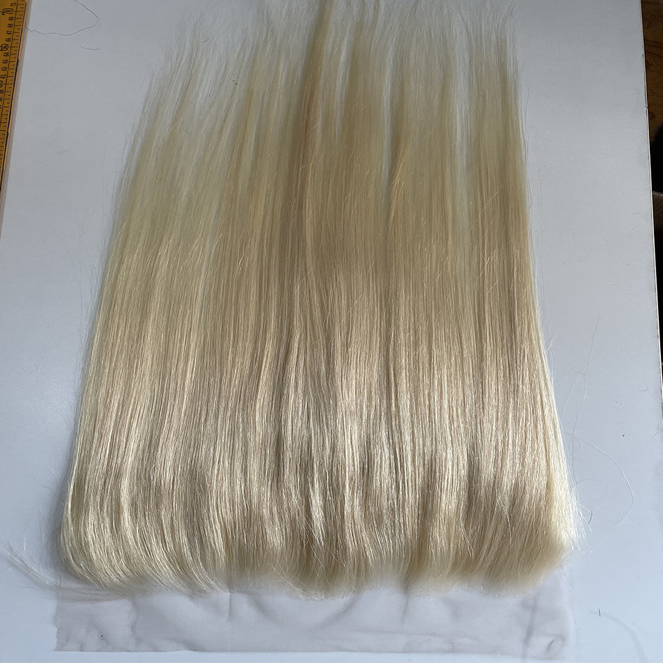 100% Natural Blonde #613 Color Straight Body wave Human Hair Transparent HD Swiss 13x4 13x6 Lace Frontal