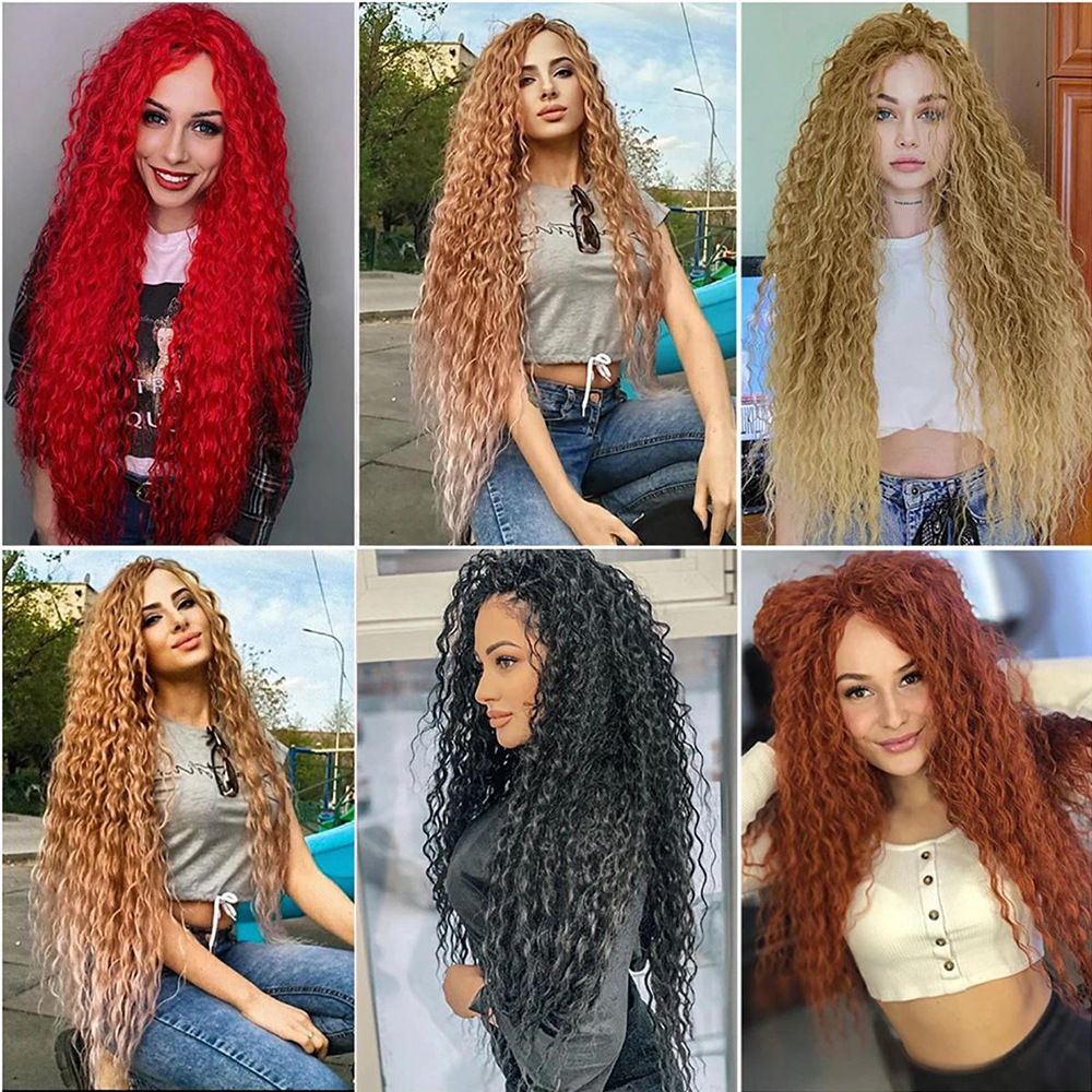 Long Wavy Ombre Synthetic Hair Bulk