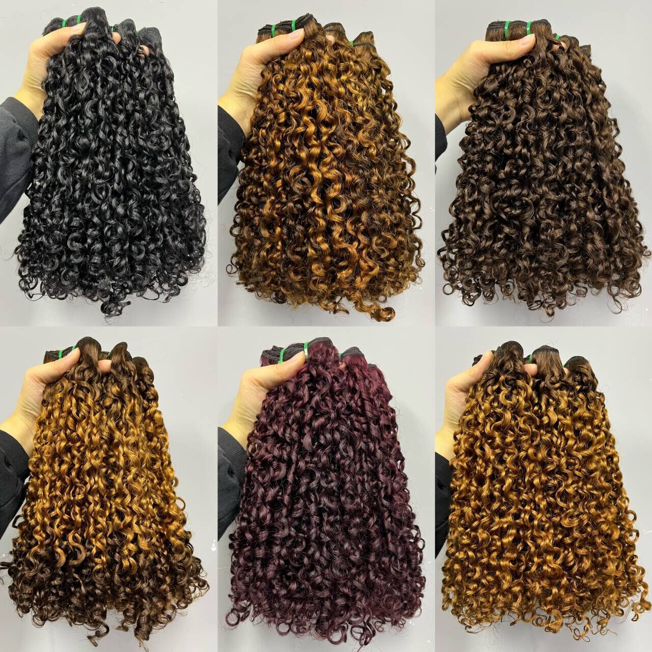 100% Raw Hair SDD Super Double Drawn Pixie Curly Burmese Curly Hair Weft Bundles Waves Extensions