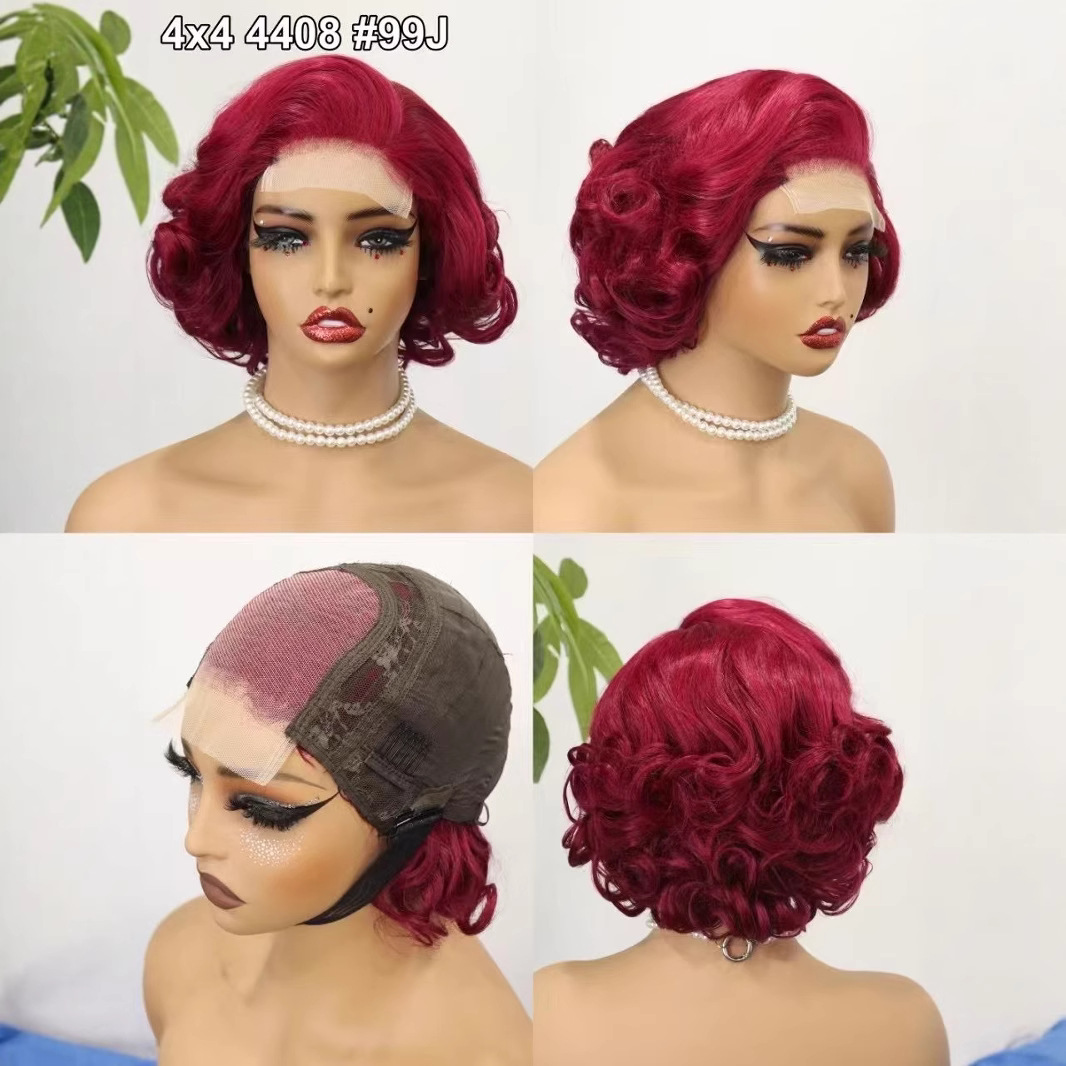 100% Natural Virgin Hair 180% Density Loose Wave 4x4 Lace Closure Wig