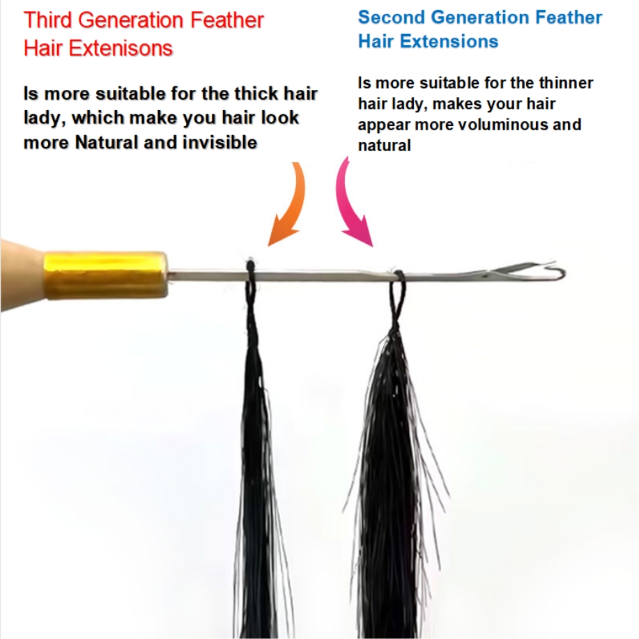 Flower Hair Factory Custom Second Generation 2nd Micro Loop Hair Third Generation 3rd Feather Hair Extensions