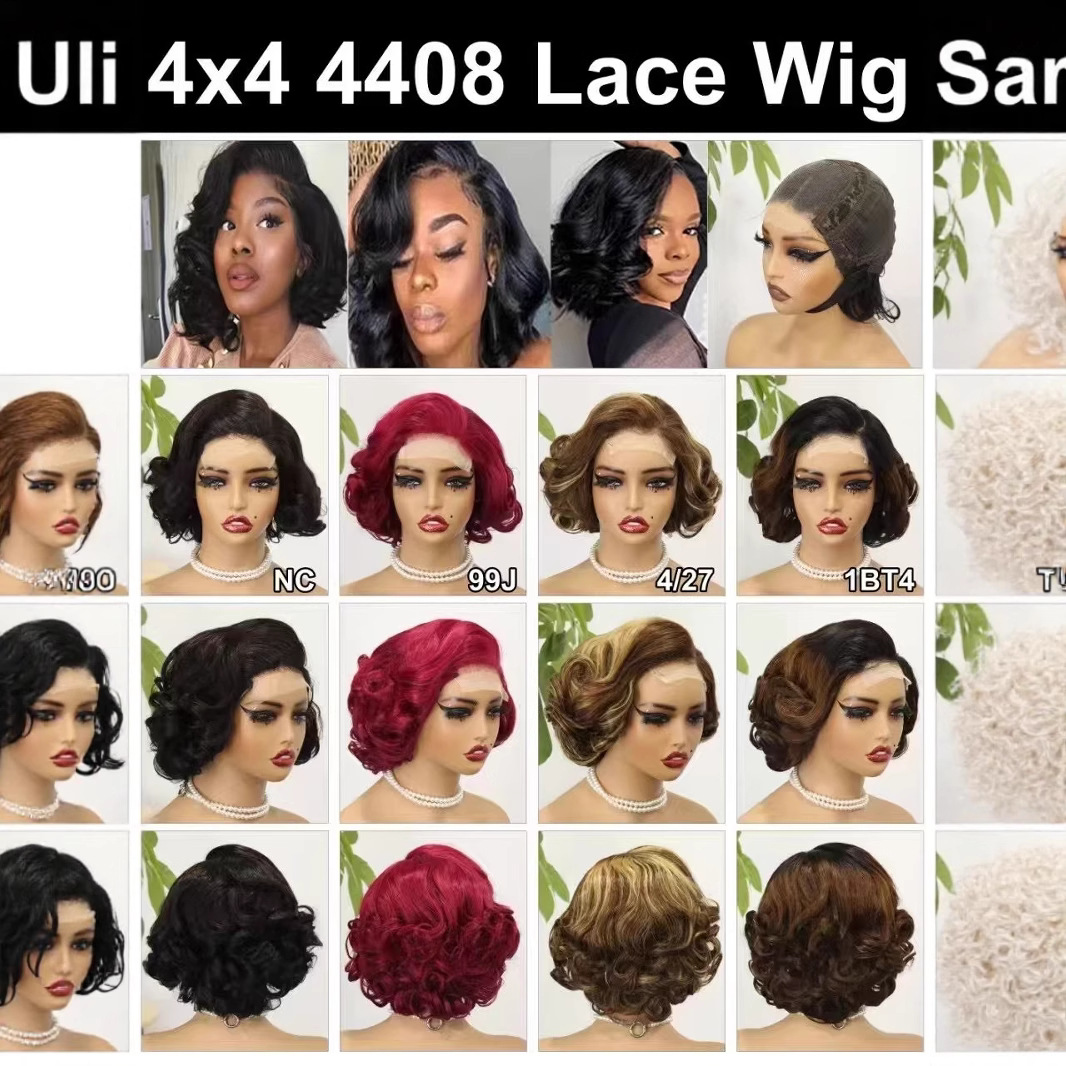 100% Natural Virgin Hair 180% Density Loose Wave 4x4 Lace Closure Wig