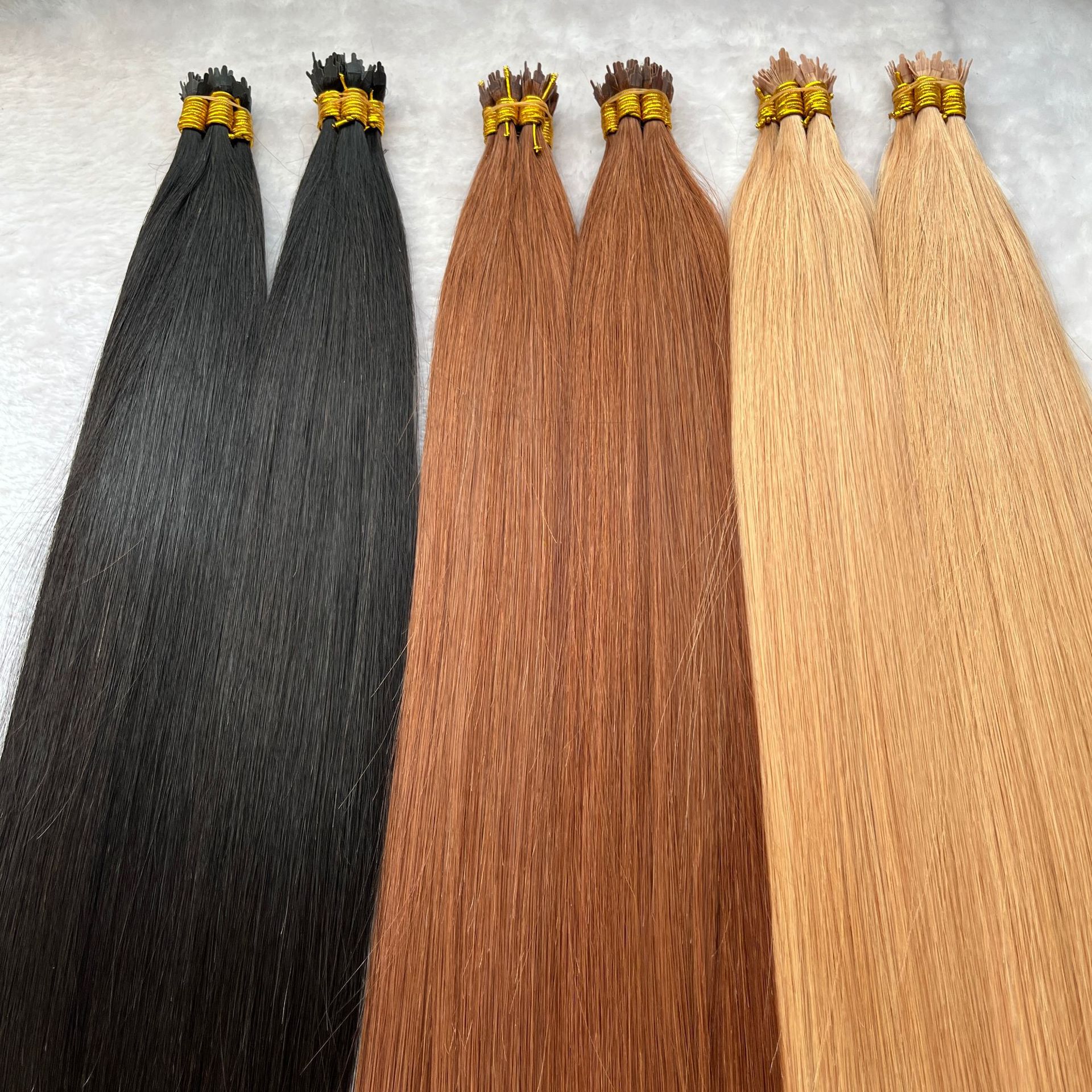 Flower Hair Factory Custom Straight Fusion Keratin U Tip Flat Tip Y Tip Human Hair Extensions
