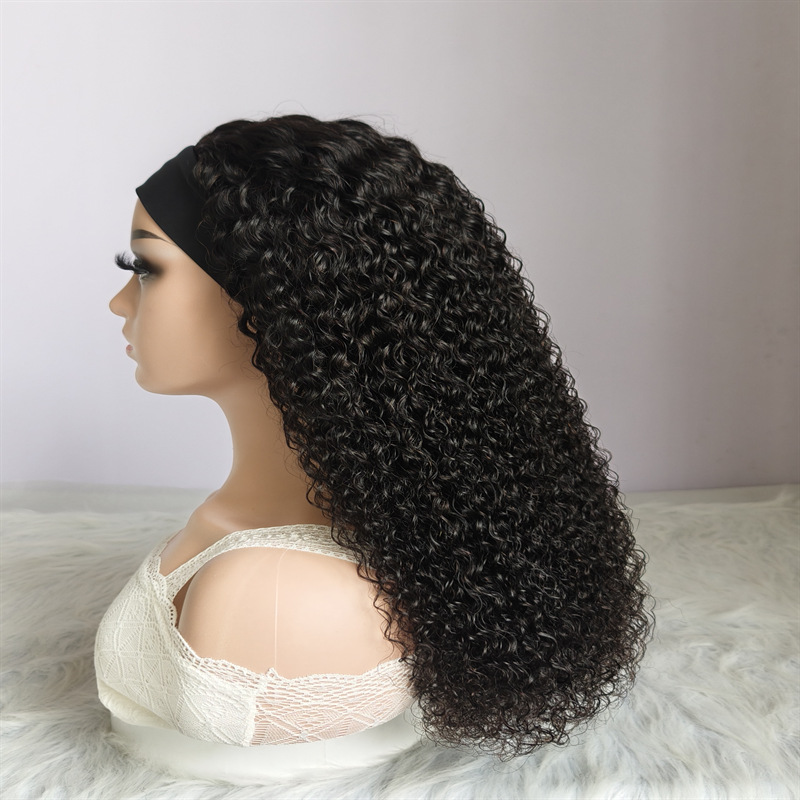 Flower Hair Factory Stock 100% Natural Human Hair Kinky Curly Deep Wave Deep Curly Body Wave Kinky Straight 3-in-1 Half Wig