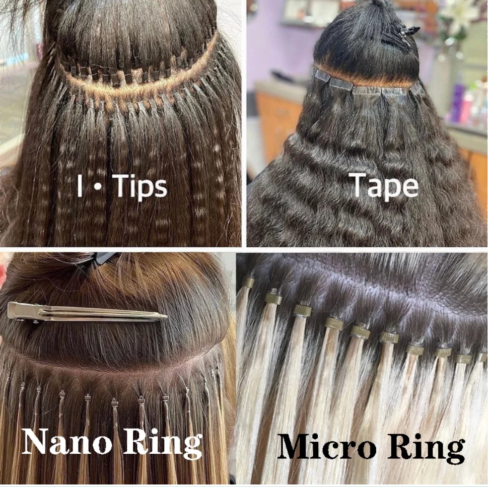 Flower Hair Factory Stock Deep Wave Body Wave Water Kinky Straight Kinky Curly Fusion Keratin Hair Extensions