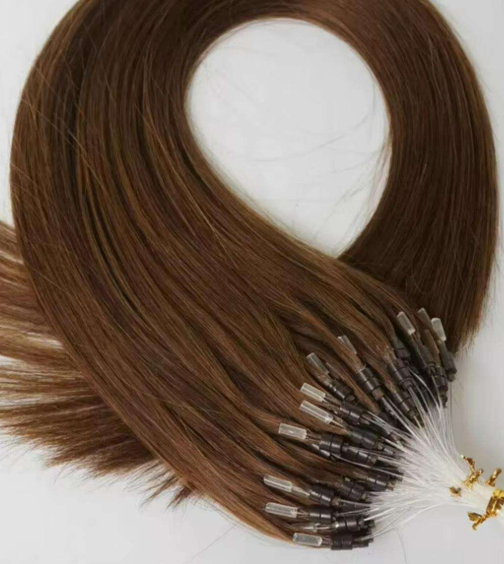 Flower Hair Factory Custom 100% Natural Real Hair Micro Ring H6 Feather Hair Extensions