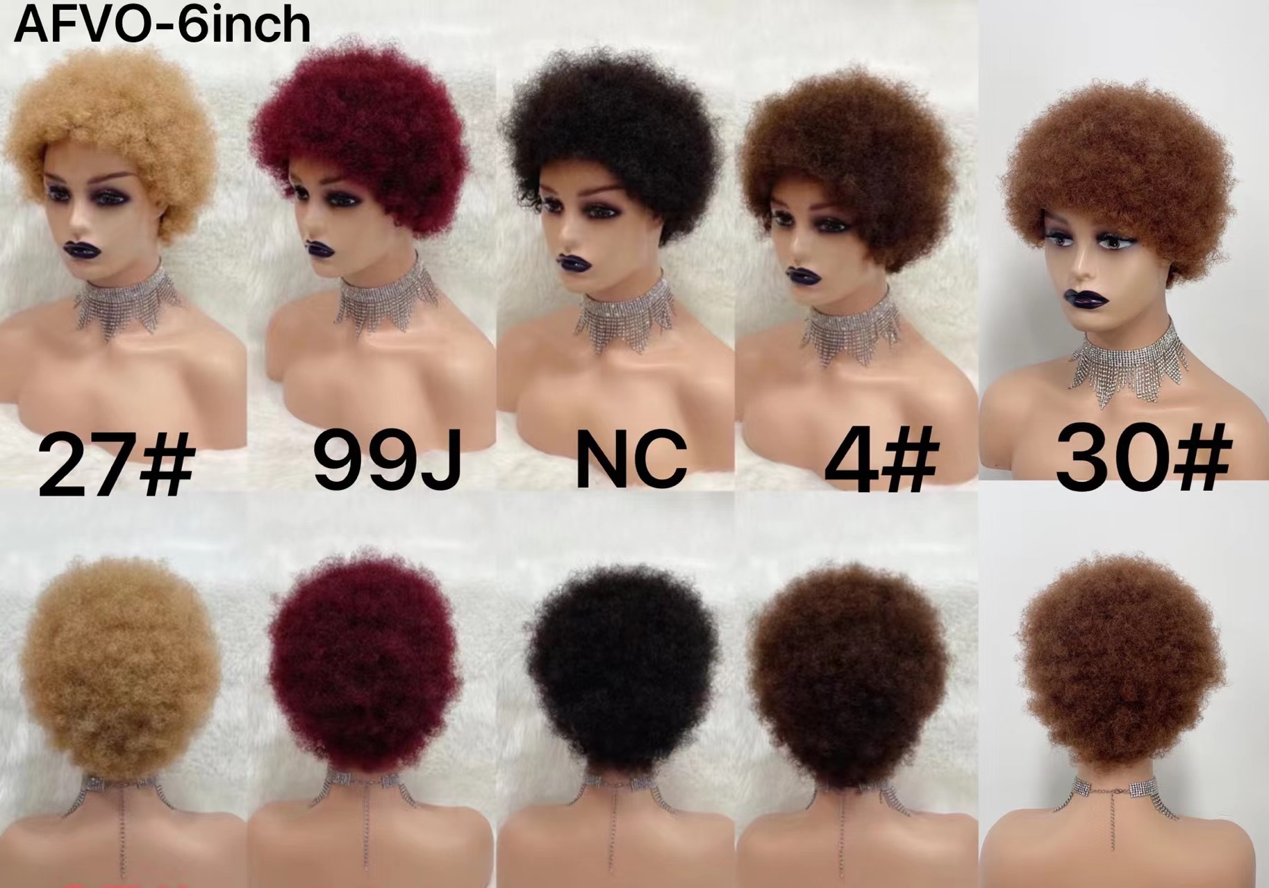 Flower Hair Factory Ready To Ship Afro Curly 100% Natural Himan Hair Wig Machine Made Wigs
