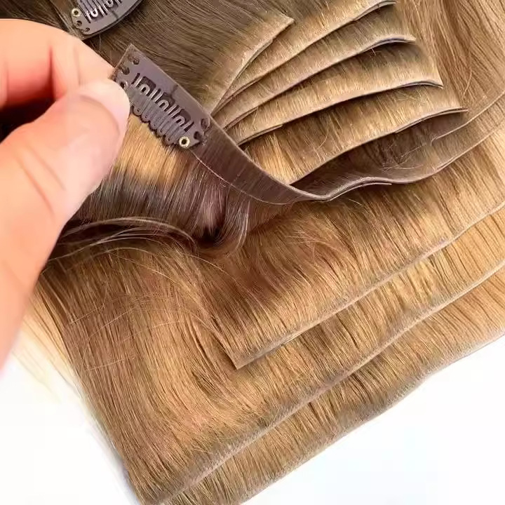 Flower Hair Factory Custom Invisible Injected Clip-In Hair Extensions