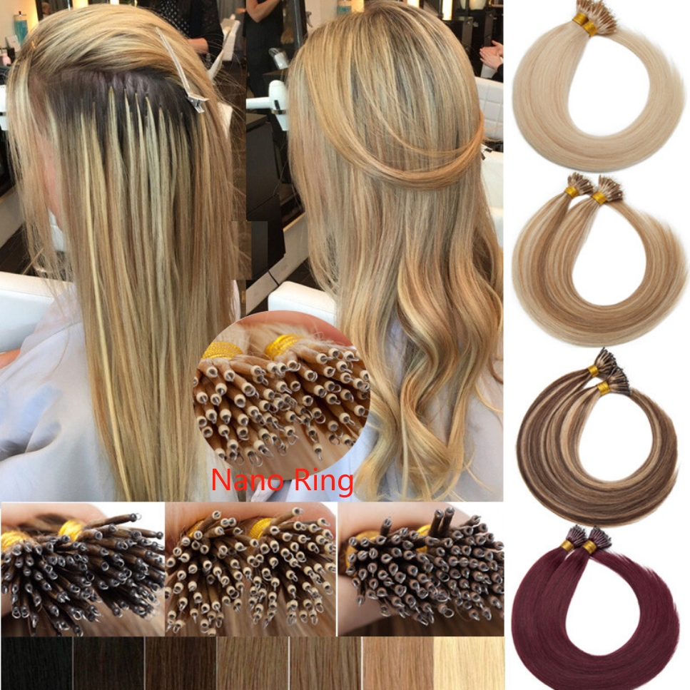Flower Hair Factory Custom Premium Blonde Nano Ring Hair Extensions