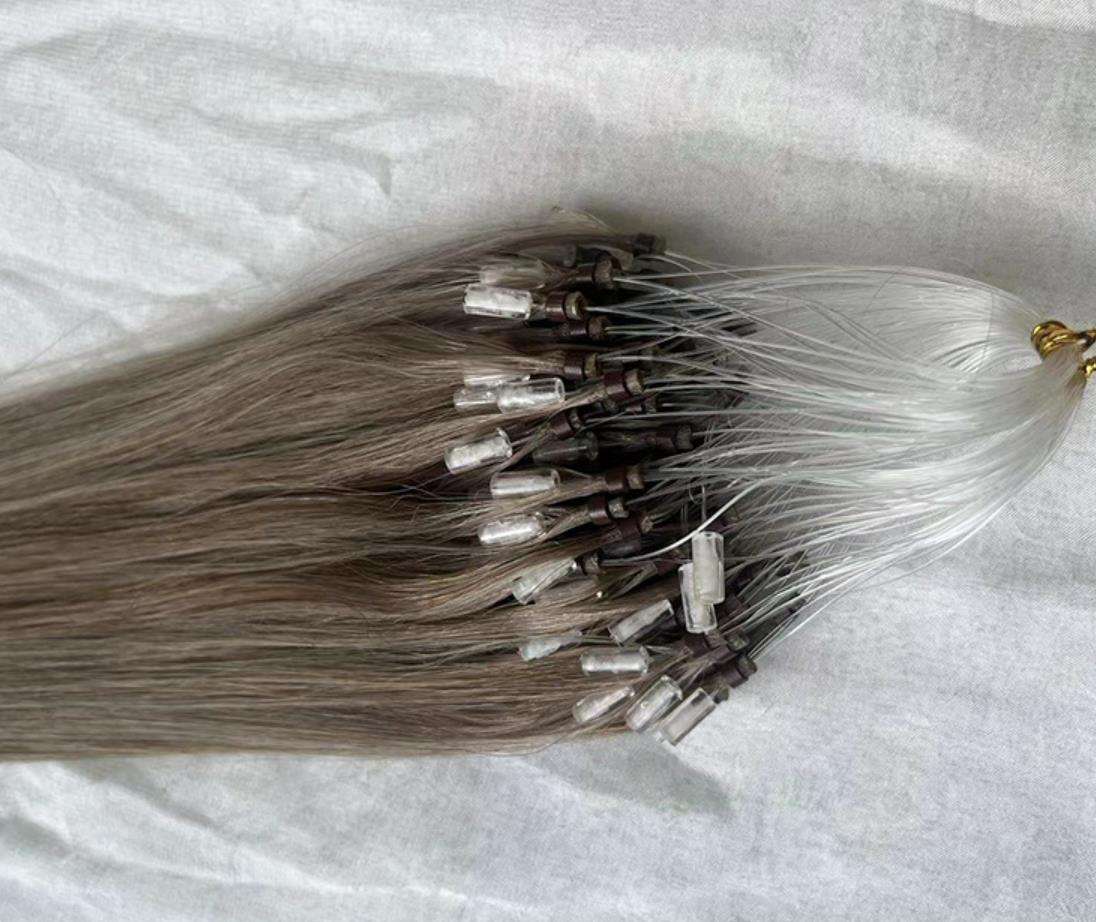 Flower Hair Factory Custom 100% Natural Real Hair Micro Ring H6 Feather Hair Extensions