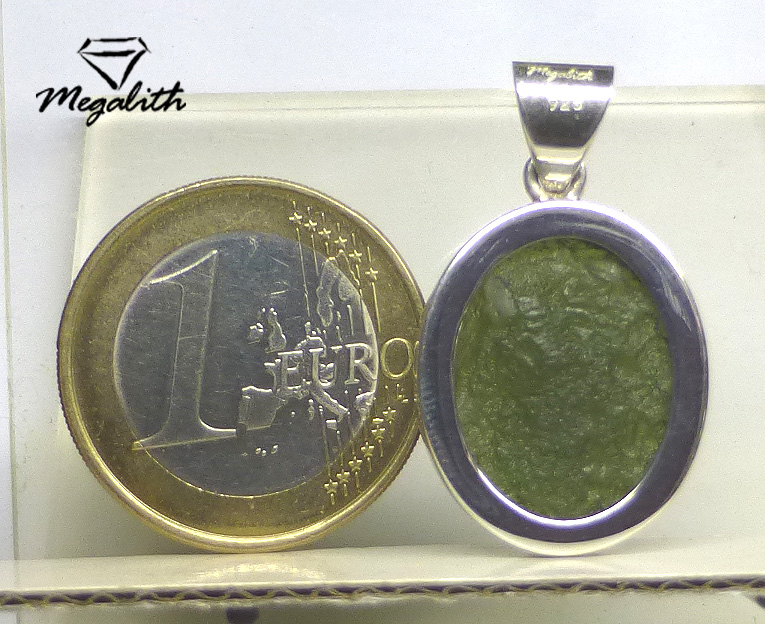 Moldavit Anhänger Cabochon