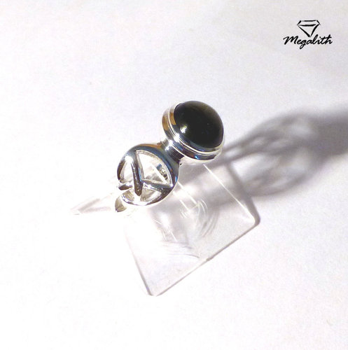 Moldavit Wicca Ring