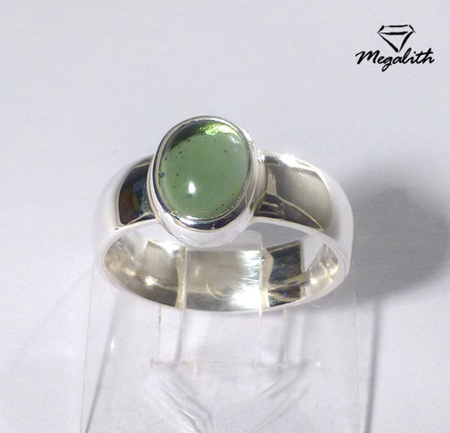 Moldavit Ring Cabochon