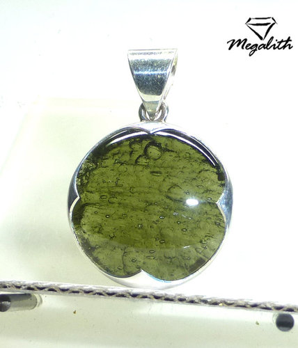 Moldavit Anhänger Cabochon