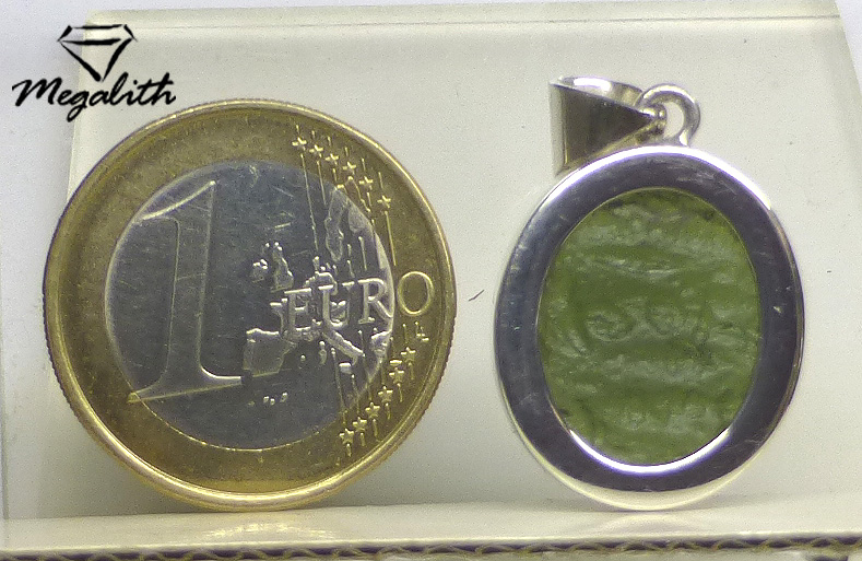 Moldavit Anhänger Cabochon