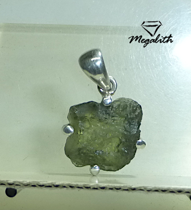 (A134) Moldavit Anhänger Rohstein 