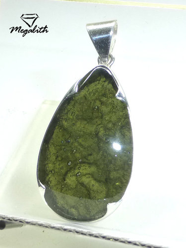 Moldavit Anhänger Cabochon