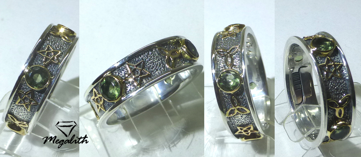 (FR021) Moldavit Ring