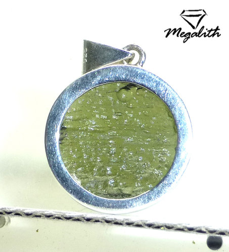 Moldavit Anhänger Cabochon