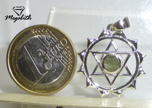 Moldavit Anhänger Anahata