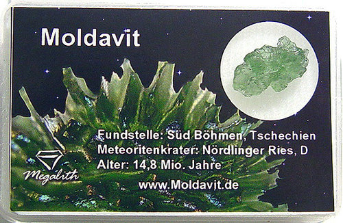 kleiner Moldavit Rohstein