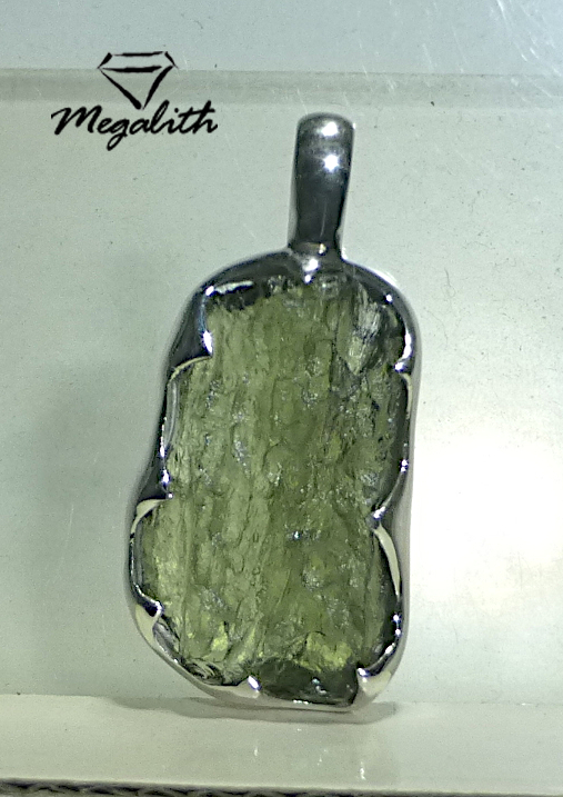 Moldavit Anhänger Rohstein (A808)