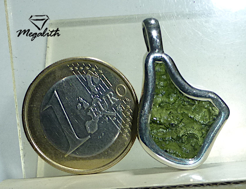 Moldavit Anhänger Rohstein (A810)