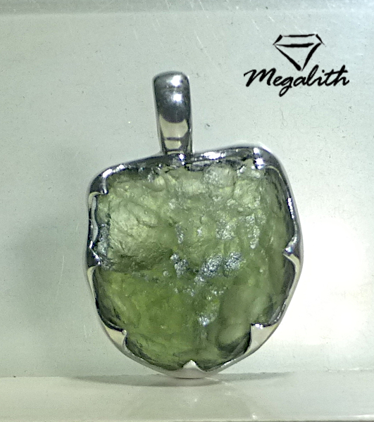 Moldavit Anhänger Rohstein (A809)