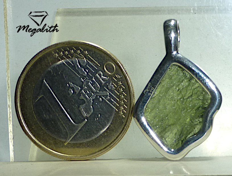 Moldavit Anhänger Rohstein (A807)