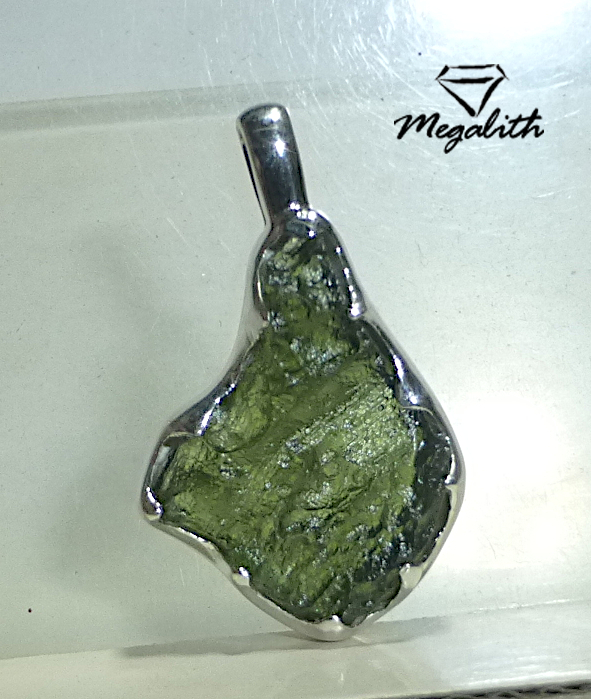 Moldavit Anhänger Rohstein (A810)