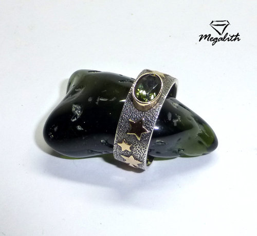 (FR020) Moldavit Ring Stargate