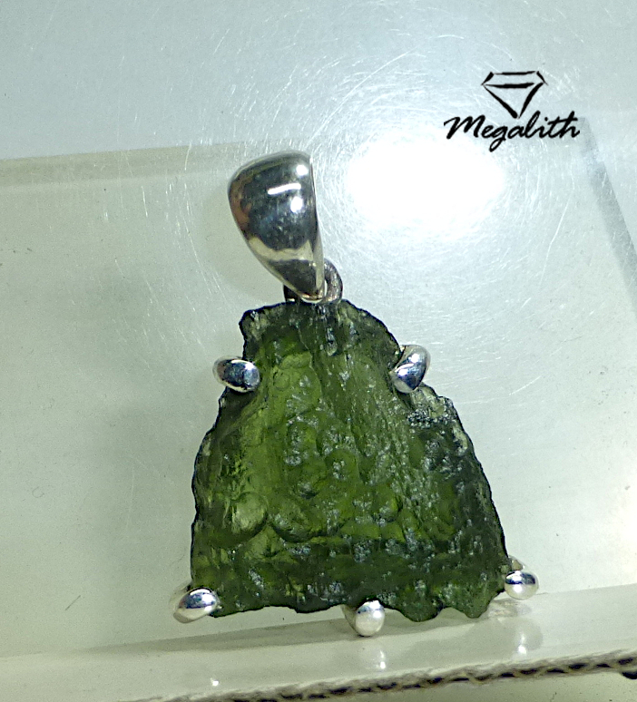(A138) Moldavit Anhänger Rohstein 
