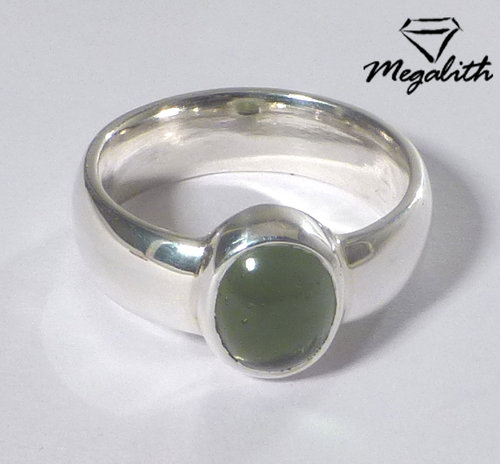 Moldavit Ring Cabochon