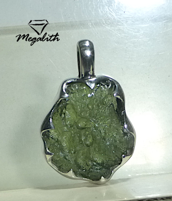 Moldavit Anhänger Rohstein (A811)