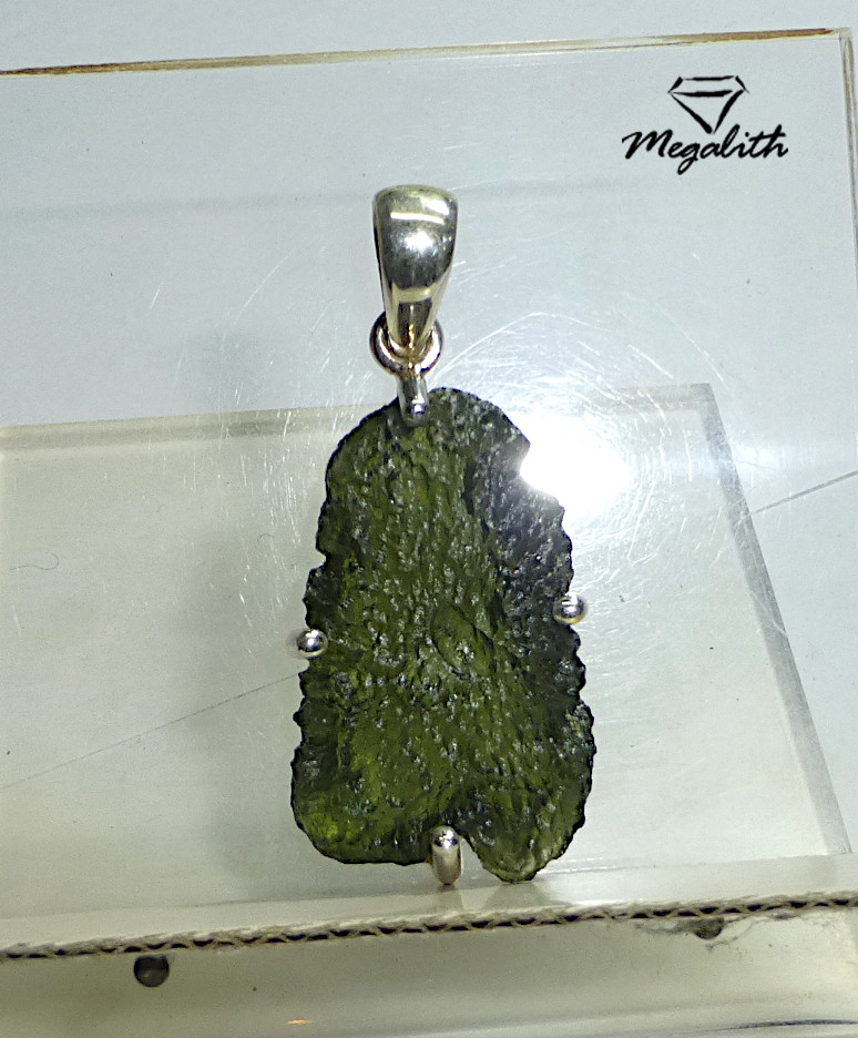 Moldavit Anhänger Rohstein