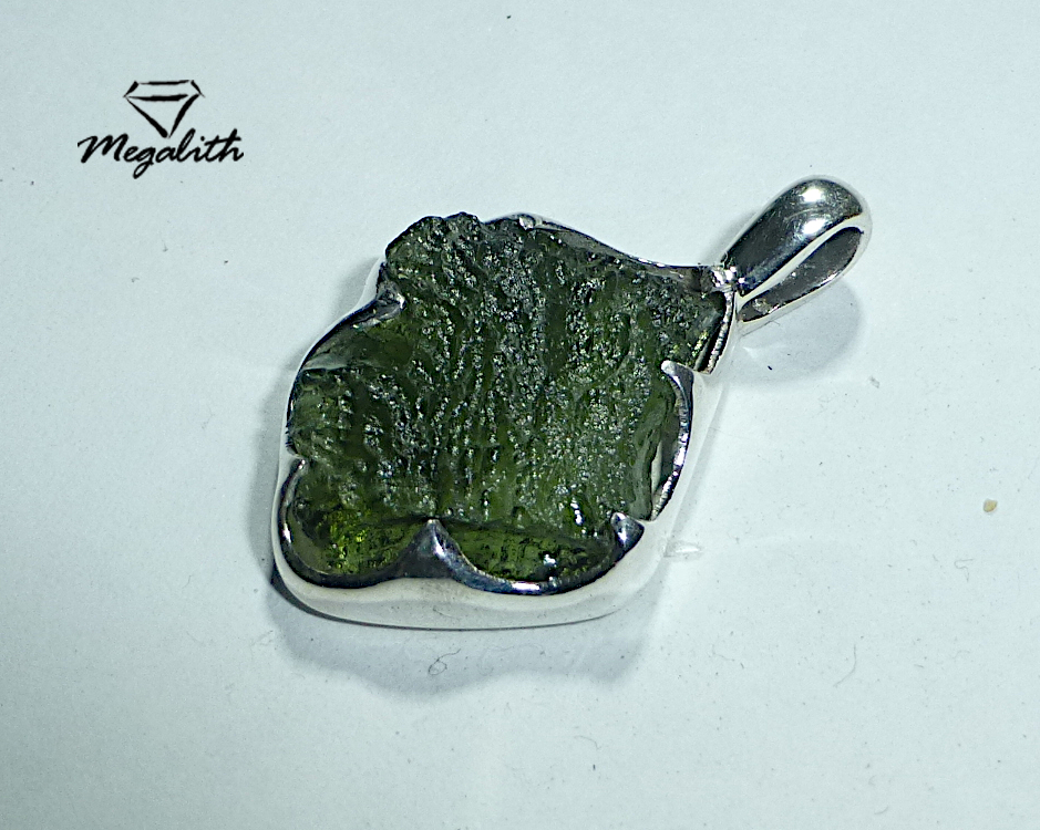 Moldavit Anhänger Rohstein (A807)