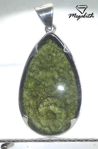 Moldavit Anhänger Cabochon