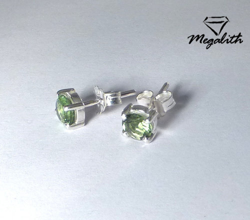 Moldavit Ohrstecker