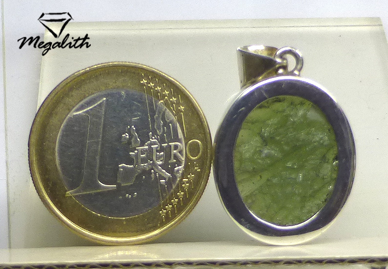 Moldavit Anhänger Cabochon